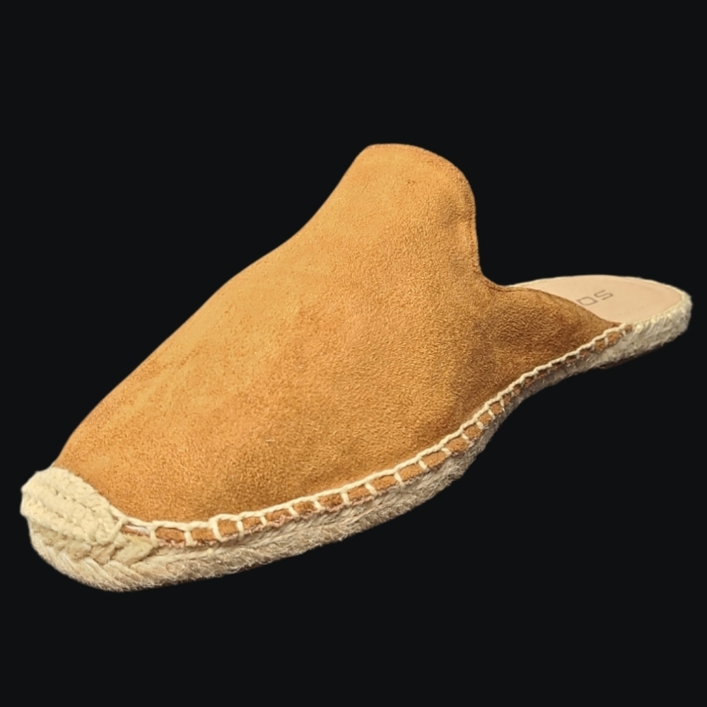 SODA WOMENS CASUAL ROUND TOE OPEN BACK SLIP-ON BROWN ESPADRILLES SIZE-11 - Picture 5 of 10